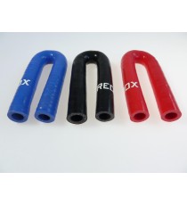 Curva silicone 180° - diametro interno 10 mm - lunghezza 100 mm