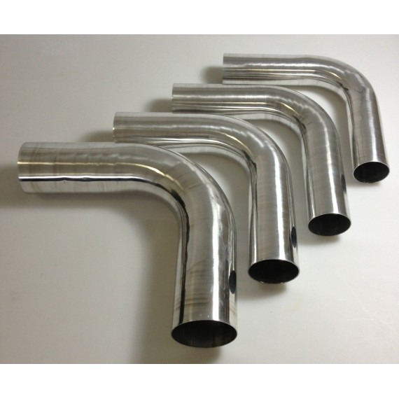 Curva alluminio saldabile 90° diametro esterno 45 mm lunghezza 140 mm