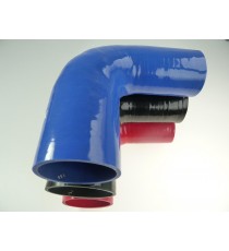 Riduttore silicone curvo 90 gradi 67 a 76 mm L 125 mm REDOX