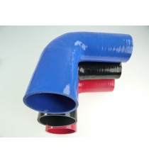 Riduttore silicone curvo 90 gradi 65 a 70 mm L 125 mm REDOX
