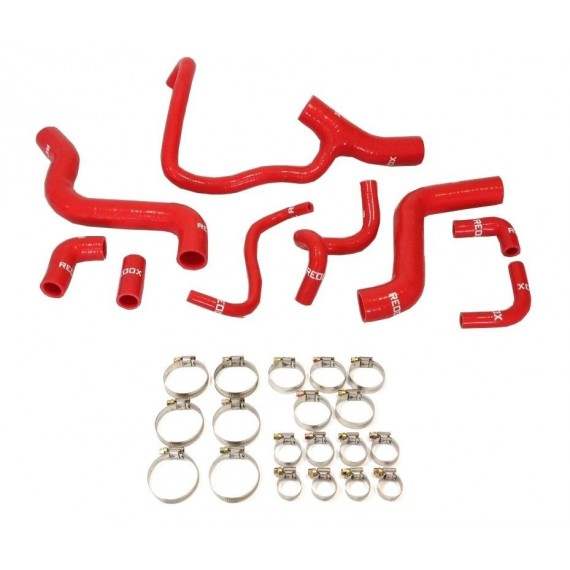 Kit 9 manicotti acqua silicone REDOX per LANCIA Delta HF HPE 2.0 16V TURBO 1995-1998