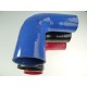 Riduttore silicone curvo 90 gradi 60 a 76 mm L 125 mm REDOX
