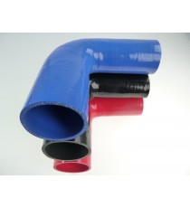 Riduttore silicone curvo 90 gradi 55 a 65 mm L 125 mm REDOX