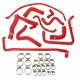 Kit 10 manicotti acqua silicone per PEUGEOT 205 GTI 1.6 115cv 1.9 130cv 1986-1991 attrezzata con scambiatore acqua olio