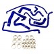 Kit 10 manicotti silicone acqua PEUGEOT 205 GTI 1.6 / 1.9 con scambiatore 1984-1990