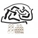 Kit 10 manicotti acqua silicone per PEUGEOT 205 GTI 1.6 115cv 1.9 130cv 1986-1991 attrezzata con scambiatore acqua olio