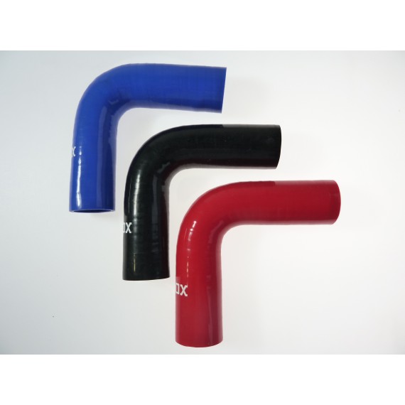 40mm Lunghezza 200mm - Silicone 90° gomito - REDOX