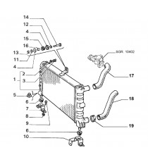 Kit Manicotti Silicone REDOX Radiatore per Lancia Delta 1.6 HF Turbo (1986-1993)