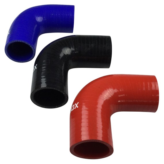 Manicotto a gomito silicone 90Â° Ã51 mm L100 mm VMQ 4 tele - REDOX