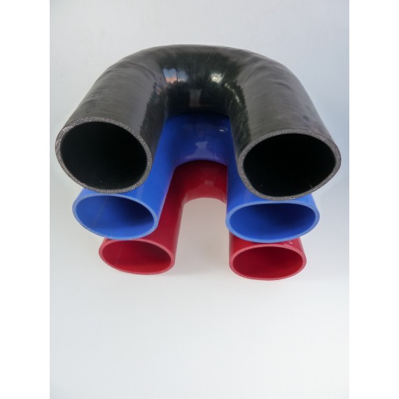 95mm - Gomito 180 ° in silicone - REDOX