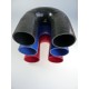 90mm - Gomito 180 ° in silicone - REDOX