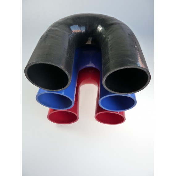 90mm - Gomito 180 ° in silicone - REDOX