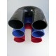 80mm - Gomito 180 ° in silicone - REDOX
