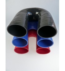 80mm - Gomito 180 ° in silicone - REDOX