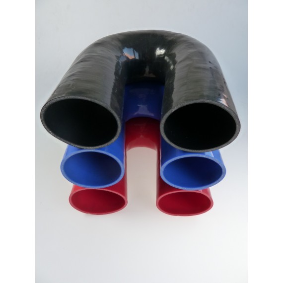 80mm - Gomito 180 ° in silicone - REDOX