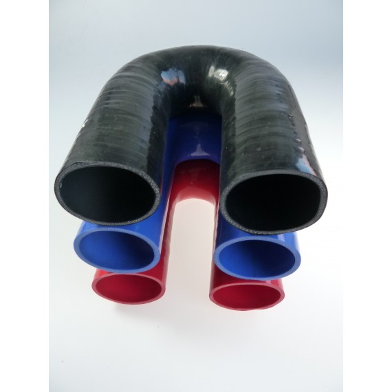 60mm - Gomito 180 ° in silicone - REDOX