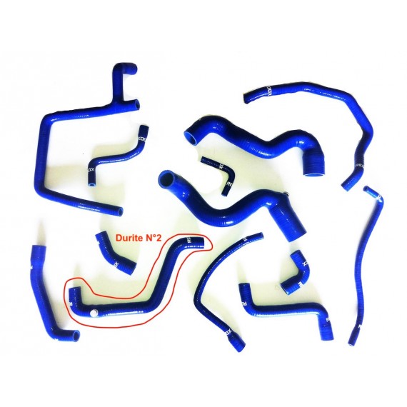 Kit 13 tubi acqua silicone REDOX RENAULT R21 2.0 Turbo