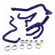 Kit 4 tubi acqua ​​REDOX Peugeot 106 S16 L3 senza modine
