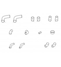 Kit 14 manicotti silicone turbo sovralimentazione MASERATI 3200 GT Fase 1 1998-2000 | REDOX