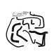 Kit 10 manicotti silicone acqua PEUGEOT 205 GTI 1.6 / 1.9 con scambiatore 1984-1990