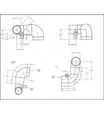 Manicotto silicone aspirazione aria turbo NEW HOLLAND TC56 (OEM 84057907) - VMQ+FVMQ interno