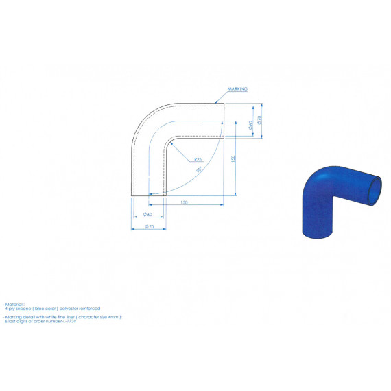 Kit 2 tubi per radiatore acqua silicone REDOX SUBARU Impreza WRX STI GC8 EJ20 versione 1-6 1992-2000