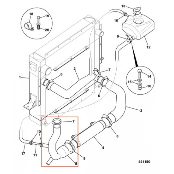 54mm - Silicone 90° gomito - REDOX