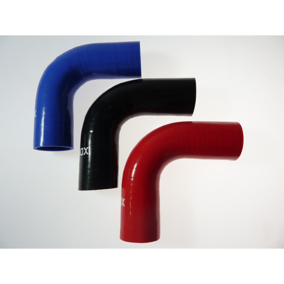 Gomito 90° diametro interno 45mm lunghezza 100mm silicone con strato interno resistente agli idrocarburi