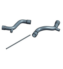 Kit 3 manicotti sovralimentata di turbocompressore benzina silicone per MASERATI 3200 Fase 2 (2001–2002)