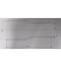 51-70mm - Riduttore diritto Silicone nero resistente agli idrocarburi - REDOX