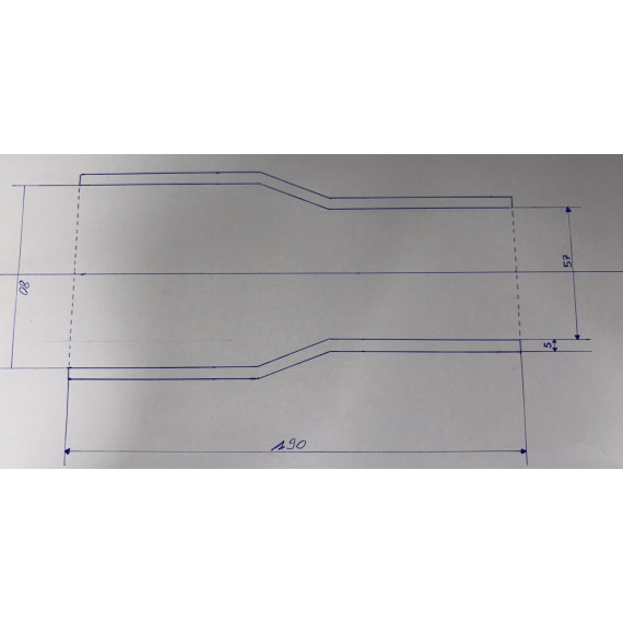 51-70mm - Riduttore diritto Silicone nero resistente agli idrocarburi - REDOX