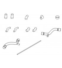 Kit 12 manicotti sovralimentata di turbocompressore benzina silicone per MASERATI 3200 Fase 2 (2001–2002)