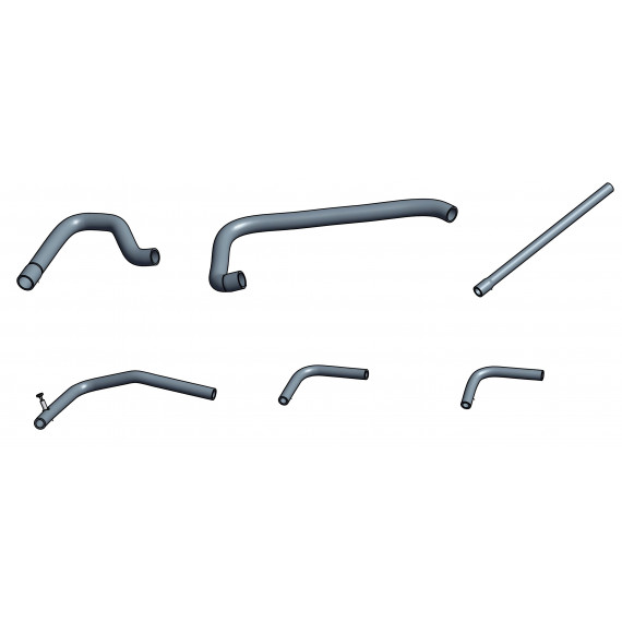 Kit 6 tubi acqua in silicone per PEUGEOT Super 1600