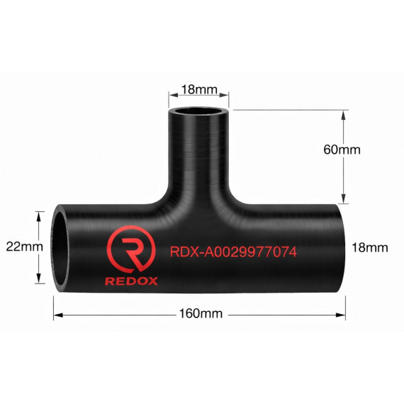 Tubo Silicone a T Raffreddamento Mercedes Citaro Euro6 - A0029977074