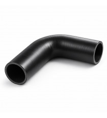 Manicotto silicone curva 90° 55 mm lunghezza 125 mm — strato interno FVMQ resistente agli idrocarburi
