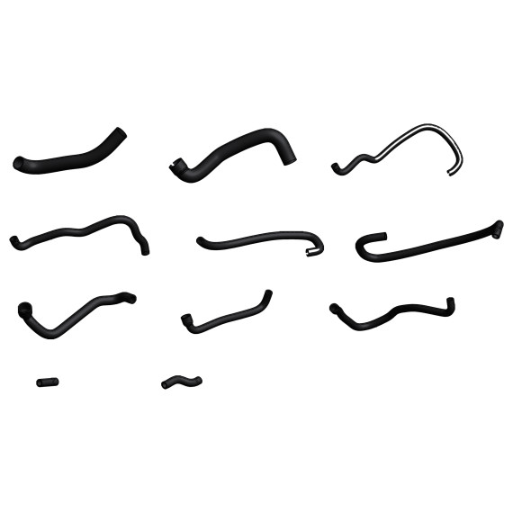 Kit completo 11 manicotti silicone circuito raffreddamento motore per CITROËN C25 2.5D