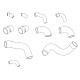 Tubo sovralimentata di turbocompressore benzina silicone per MASERATI Ghibli 2.0 2.8 284cv 306cv 1992-1997