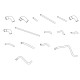 Kit 16 manicotti silicone raffreddamento acqua MASERATI 222 Coupé E 2.8 Biturbo - fascette inox incluse - Nero Opaco