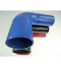Riduzione silicone 90° - diametri interni 57-76 mm - lunghezza 125 mm