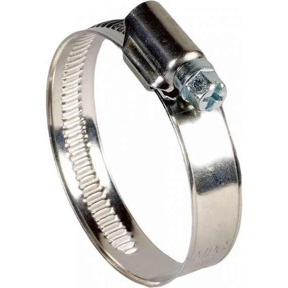 Fascetta stringitubo inox W4 70-90 mm - banda 12 mm - REDOX