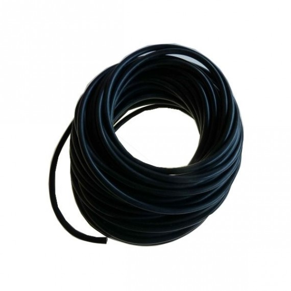 Tubo depressione silicone nero diametro interno 6 mm - pretagliato