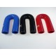 Curva silicone 180° Ø30 mm L100 VMQ 3 strati poliestere