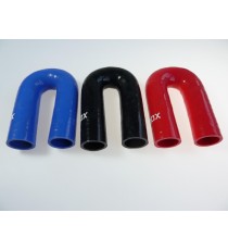 Curva silicone 180° Ø30 mm L100 VMQ 3 strati poliestere