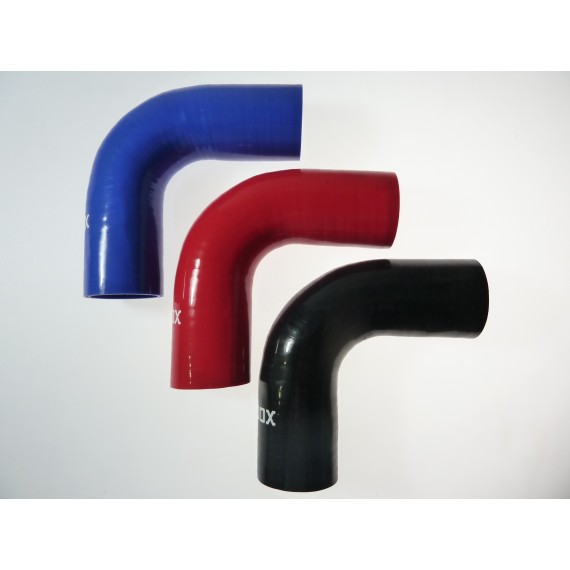 48mm Lunghezza 150mm - Silicone 90° gomito - REDOX