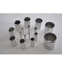 Manicotto alluminio saldabile diametro esterno 48 mm lunghezza 100 mm