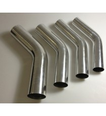 Curva alluminio saldabile 45° diametro esterno 42 mm lunghezza 140 mm