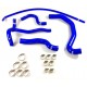 Kit 5 tubi acqua silicone REDOX - Peugeot 206 S16 2.0 16V 136cv senza scambiatore Modine (da OPR 09492)